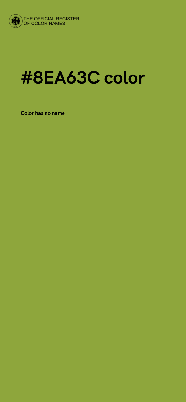 #8EA63C color image