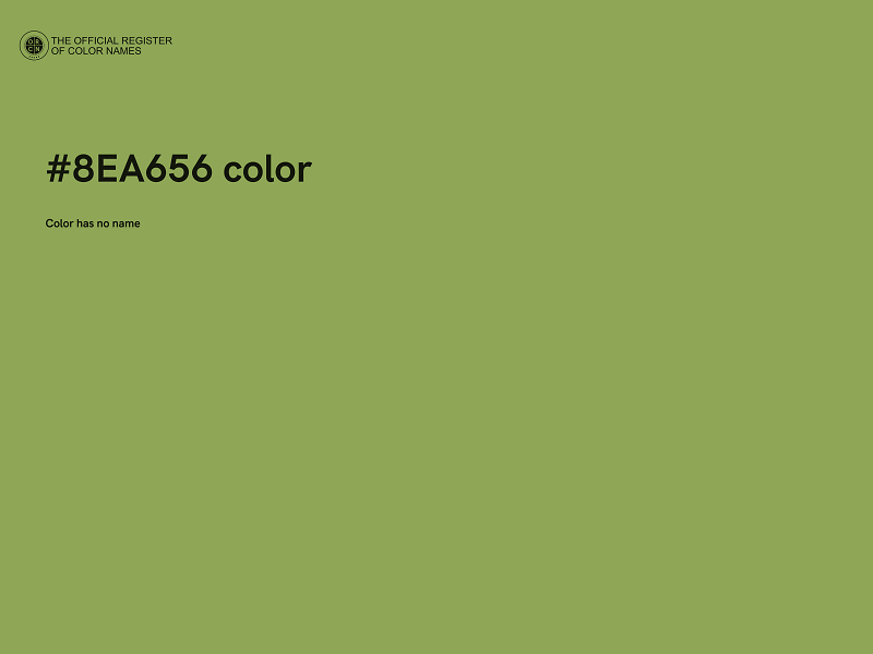 #8EA656 color image