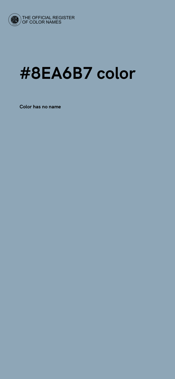 #8EA6B7 color image