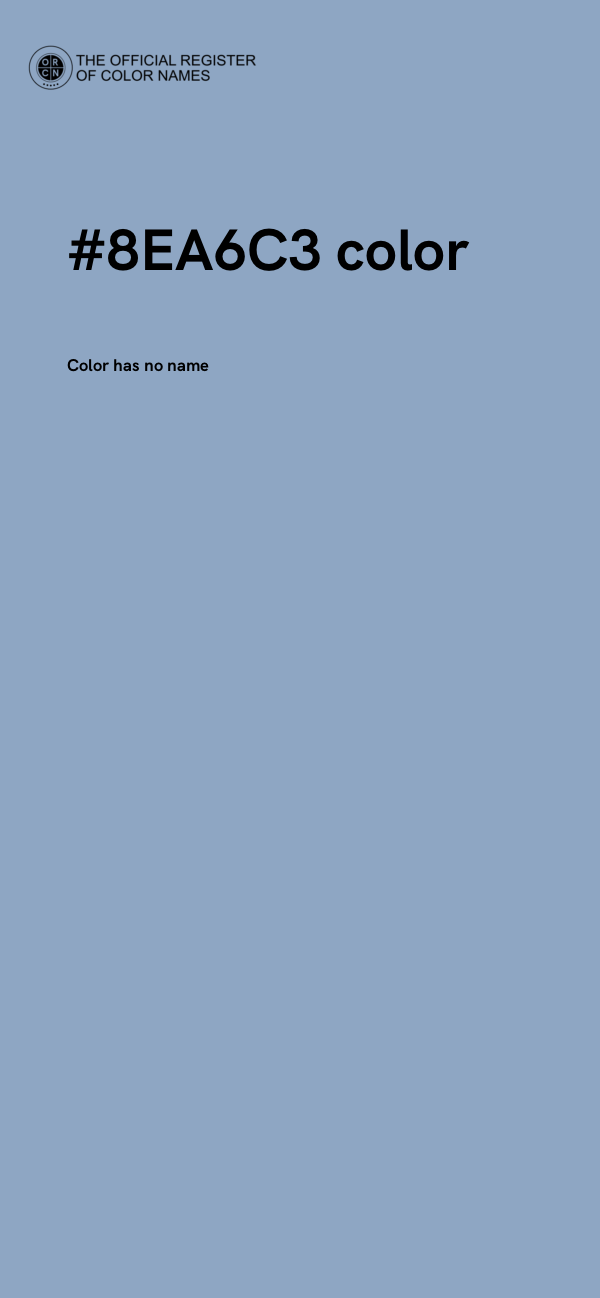 #8EA6C3 color image