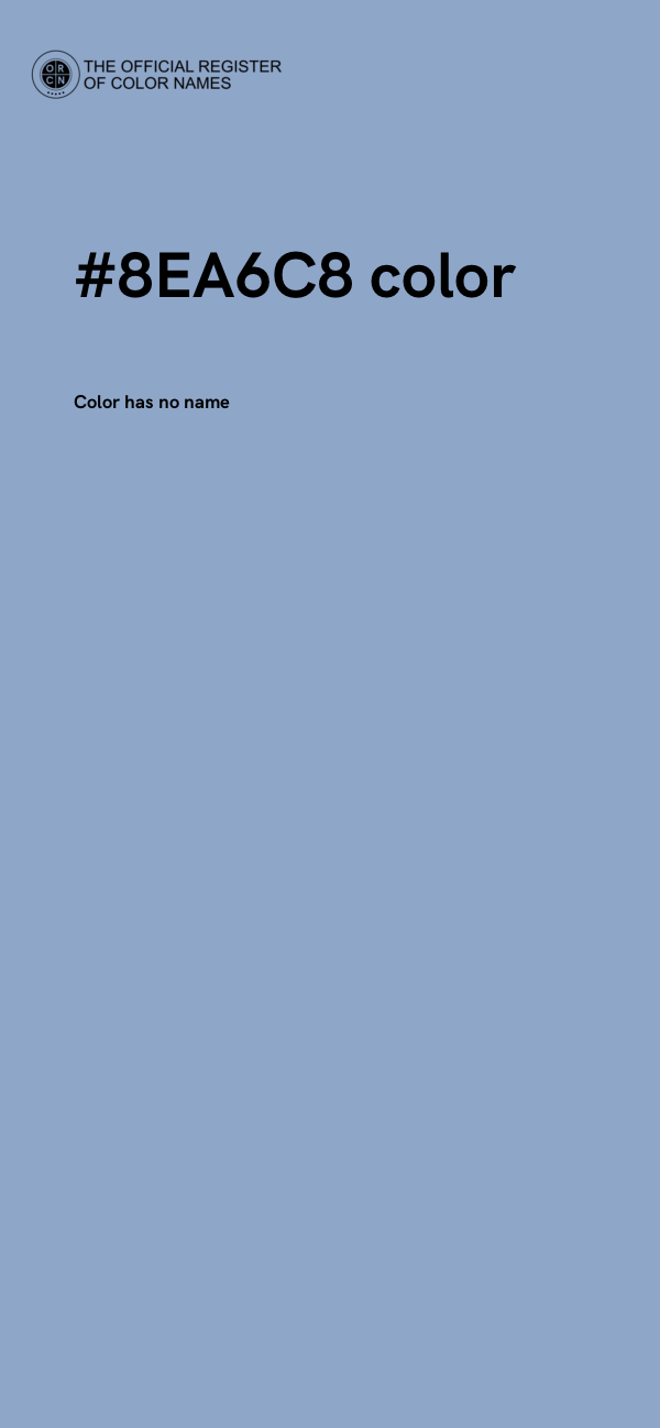 #8EA6C8 color image