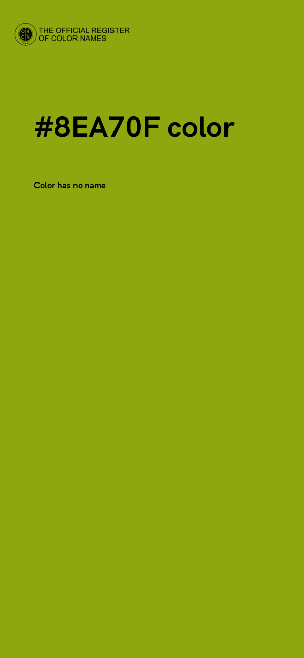 #8EA70F color image