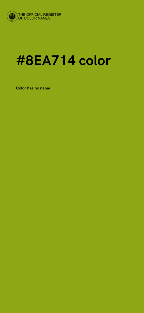 #8EA714 color image