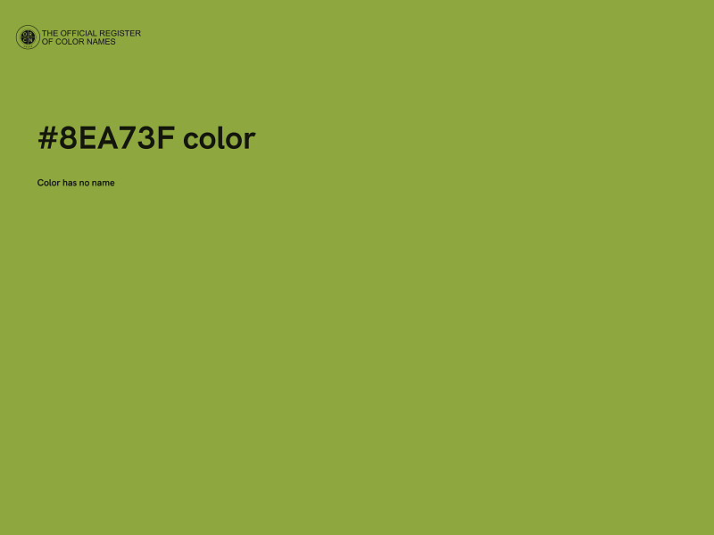 #8EA73F color image