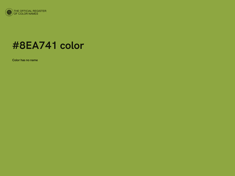 #8EA741 color image