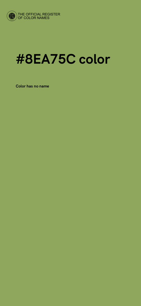 #8EA75C color image