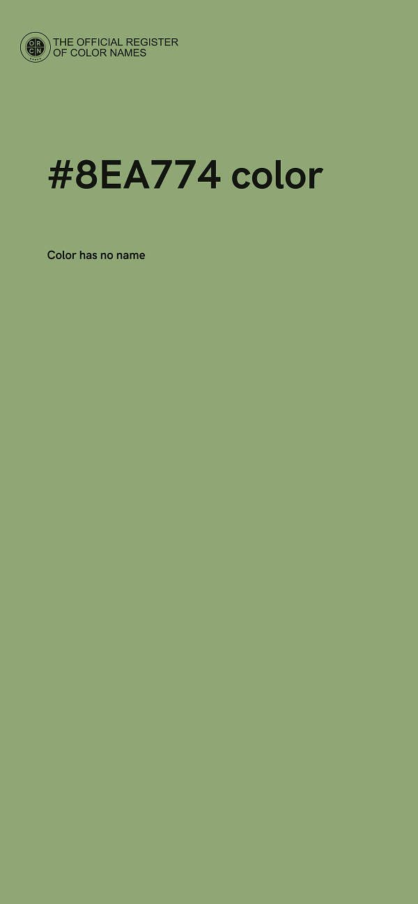 #8EA774 color image