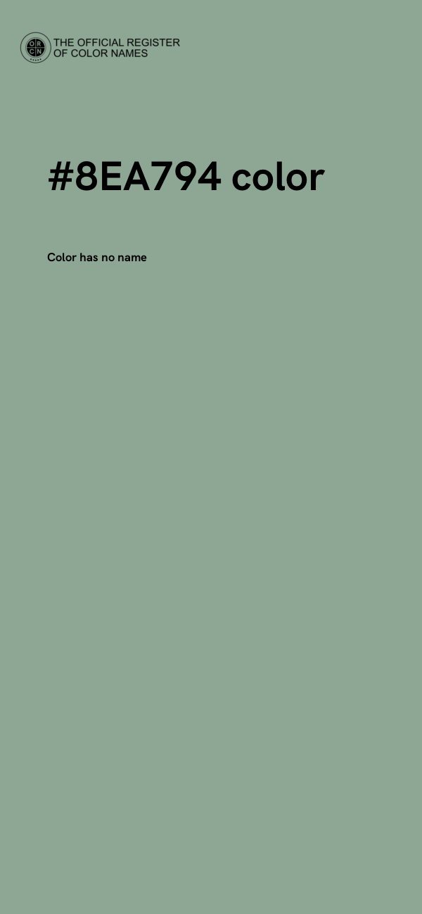 #8EA794 color image