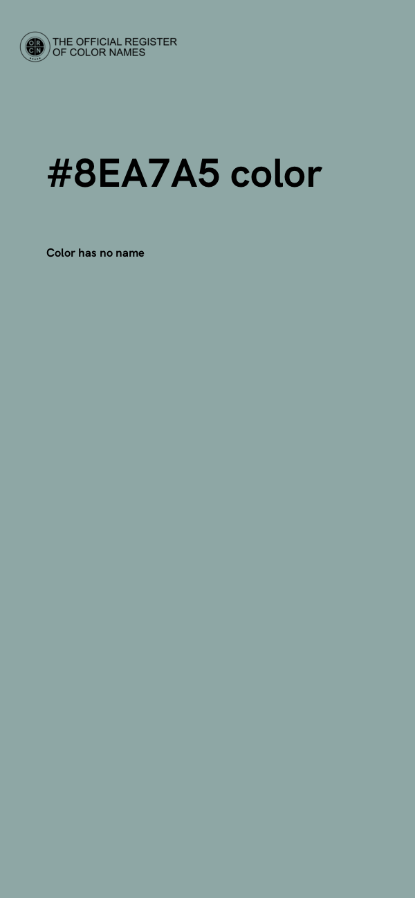 #8EA7A5 color image