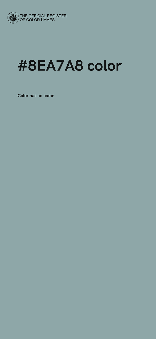 #8EA7A8 color image