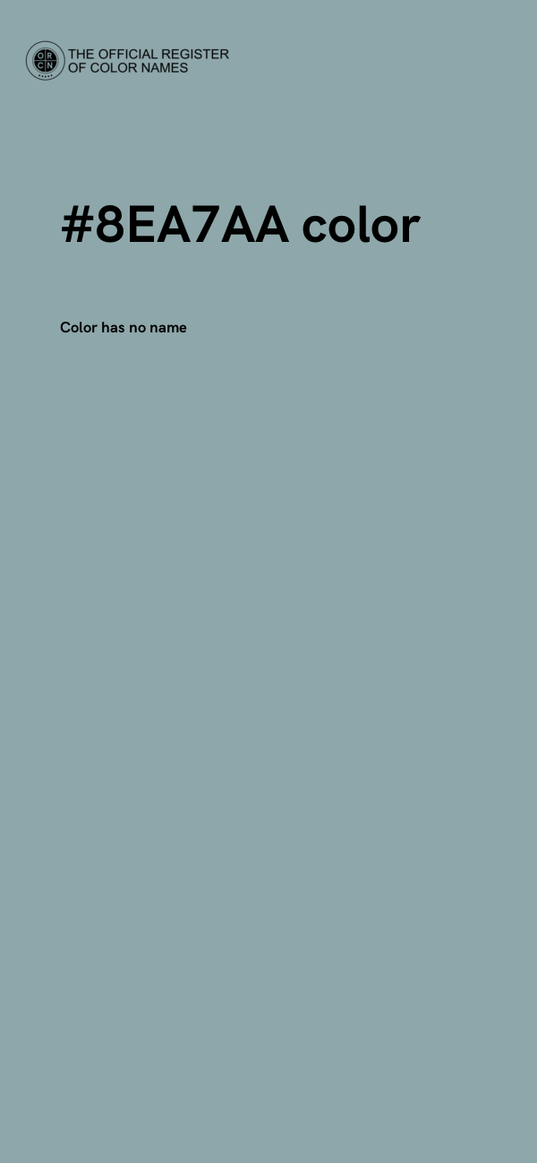#8EA7AA color image