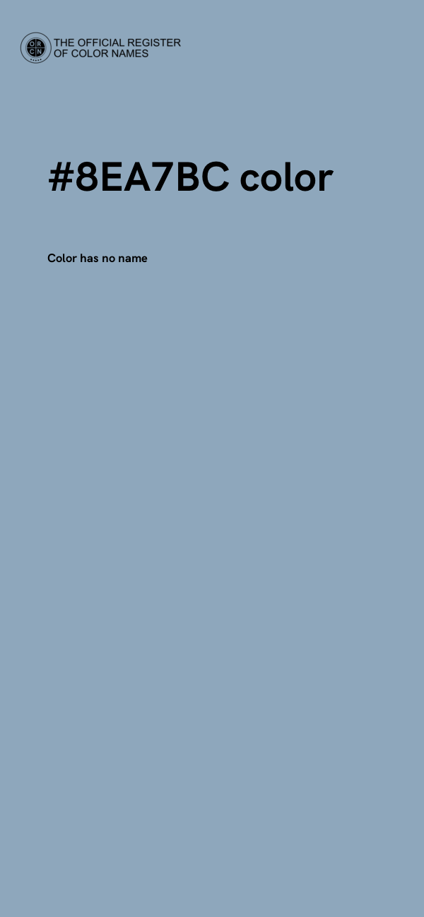 #8EA7BC color image