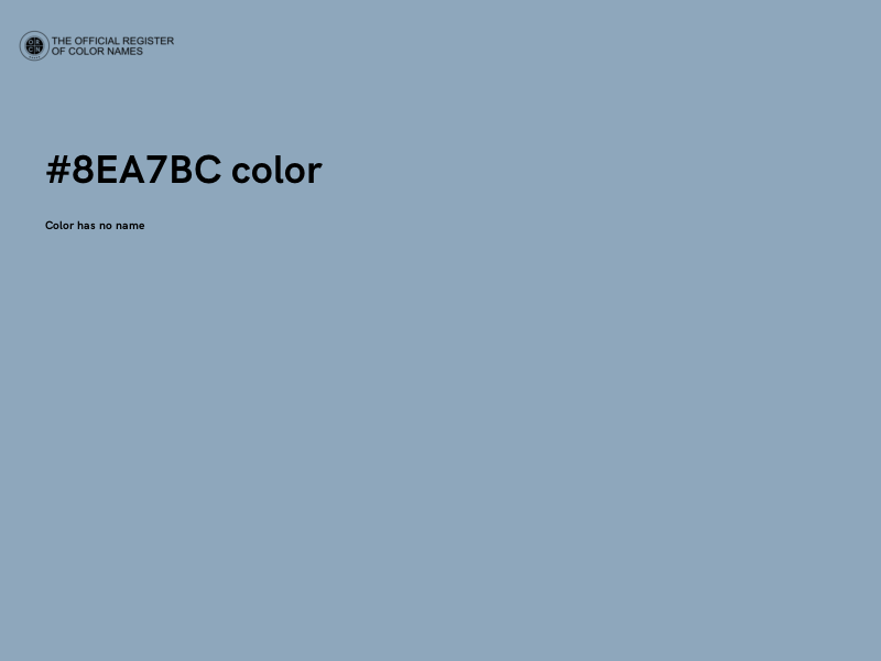 #8EA7BC color image