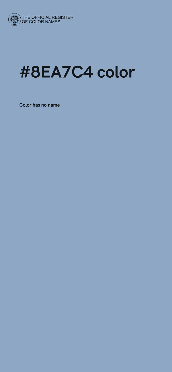 #8EA7C4 color image