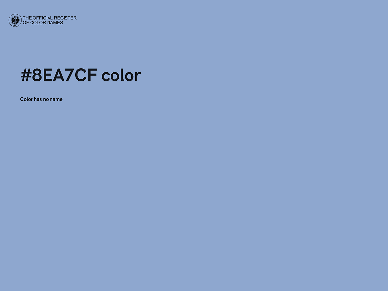 #8EA7CF color image