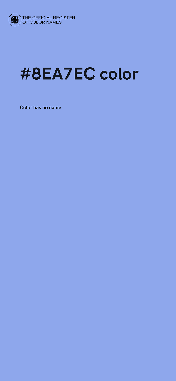 #8EA7EC color image
