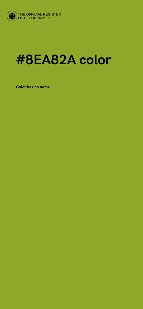 #8EA82A color image