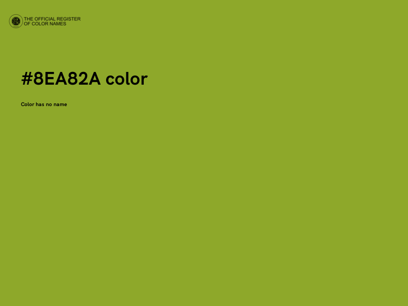#8EA82A color image