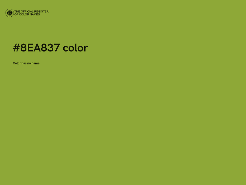 #8EA837 color image