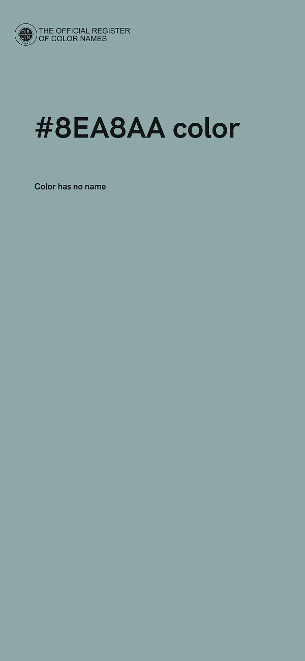 #8EA8AA color image