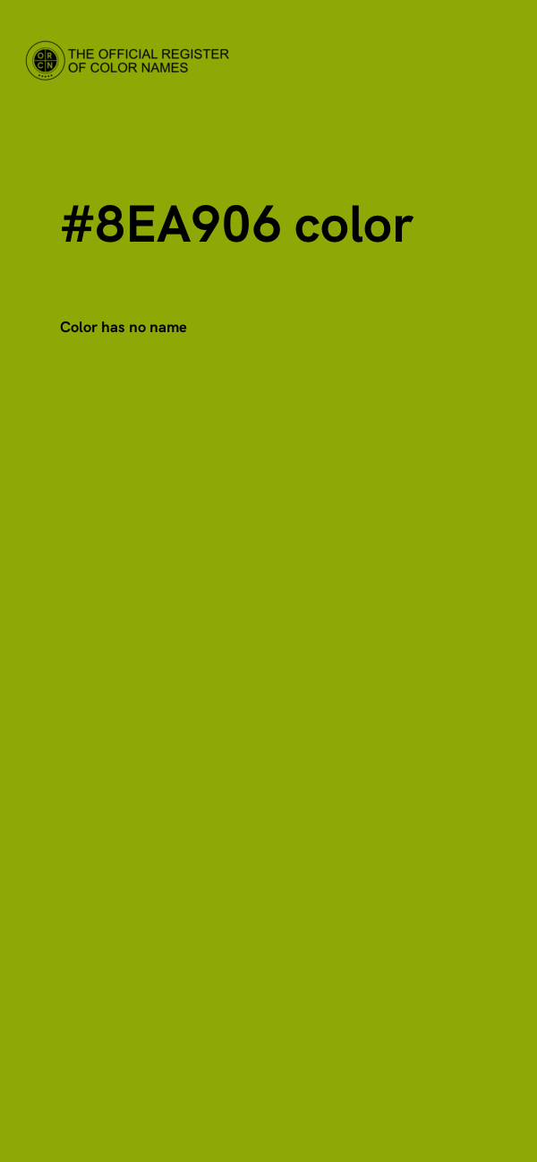 #8EA906 color image