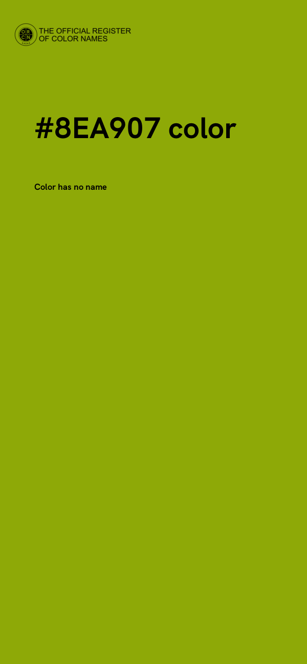 #8EA907 color image