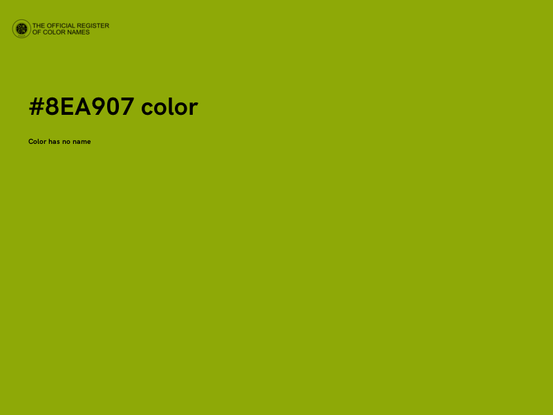 #8EA907 color image