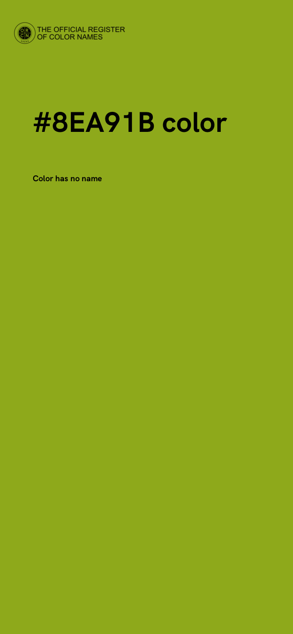 #8EA91B color image