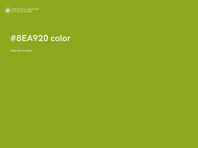 #8EA920 color image