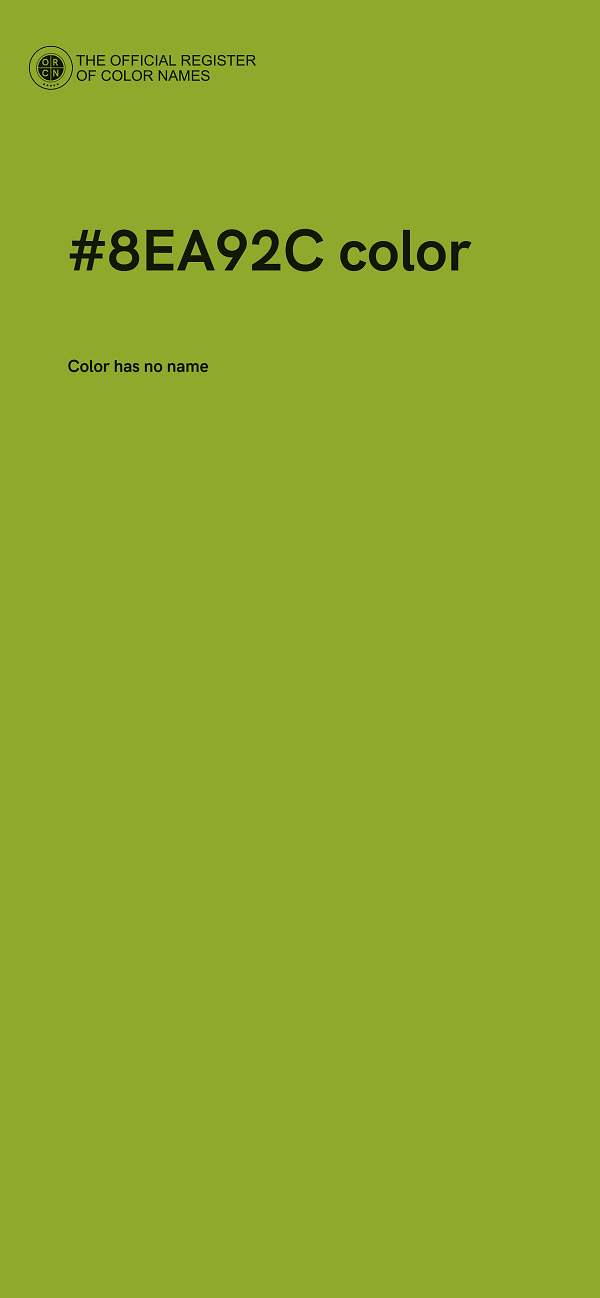 #8EA92C color image