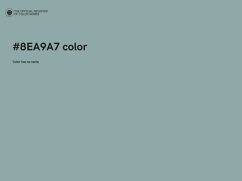 #8EA9A7 color image