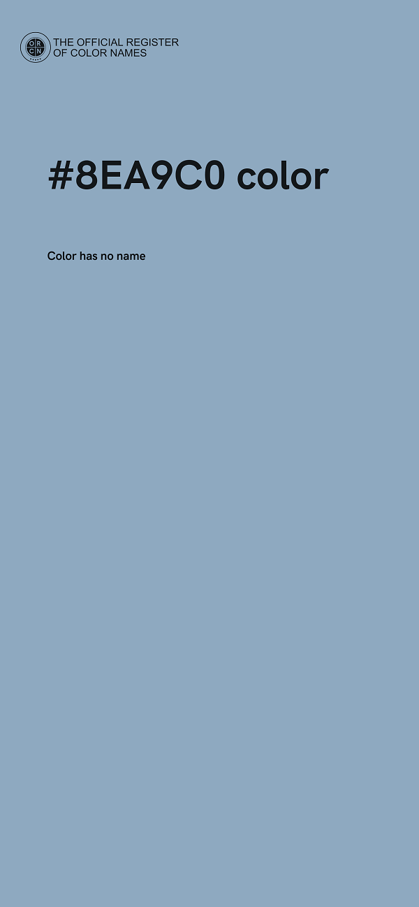 #8EA9C0 color image