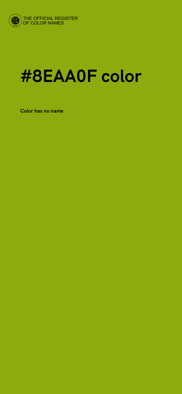 #8EAA0F color image