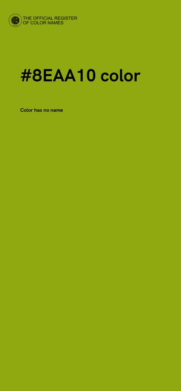 #8EAA10 color image