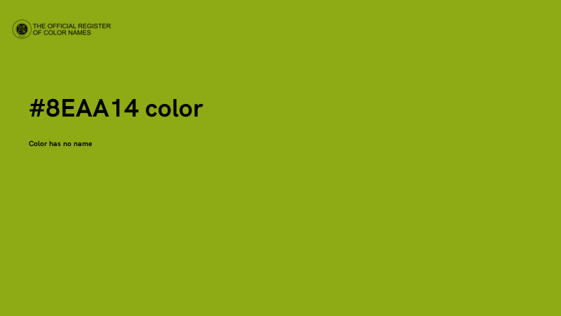 #8EAA14 color image