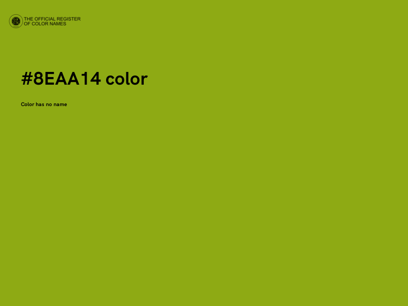#8EAA14 color image