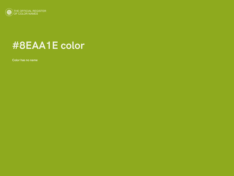 #8EAA1E color image