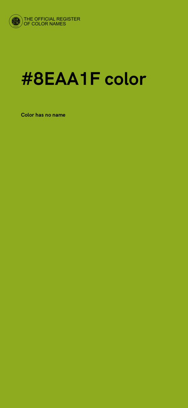 #8EAA1F color image