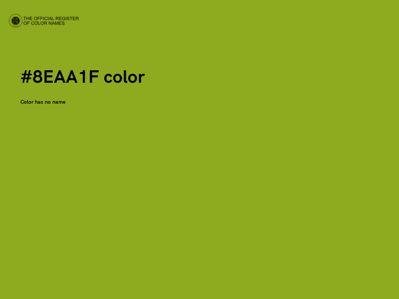 #8EAA1F color image