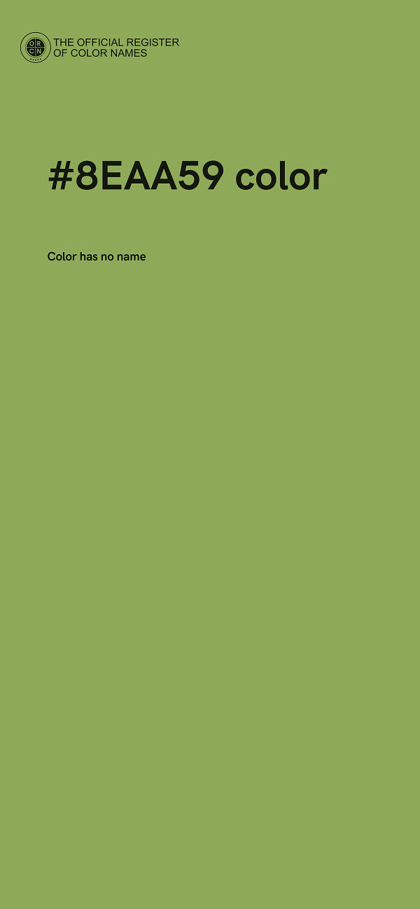 #8EAA59 color image