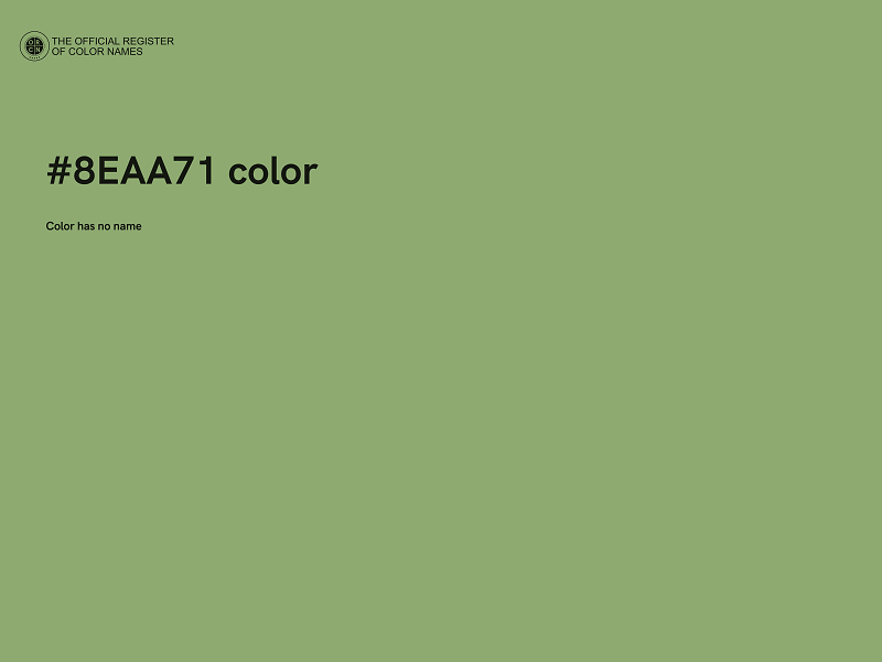 #8EAA71 color image