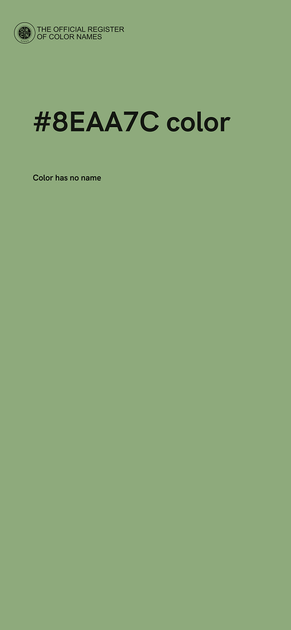 #8EAA7C color image