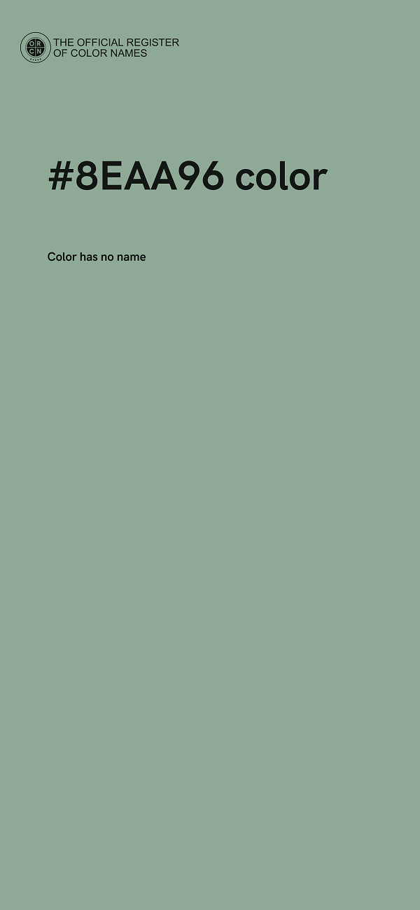 #8EAA96 color image