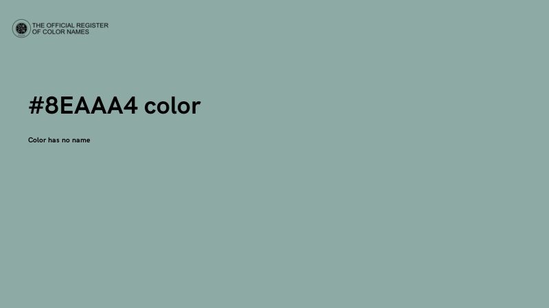 #8EAAA4 color image