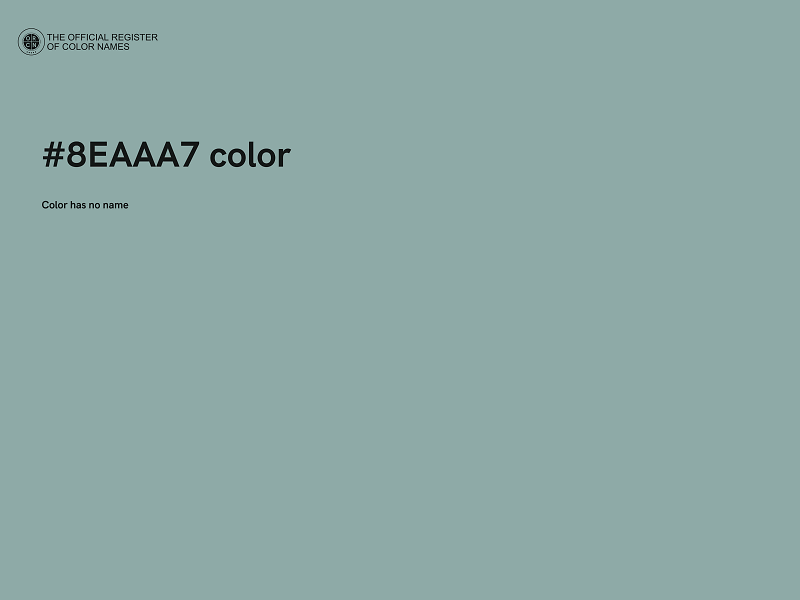 #8EAAA7 color image