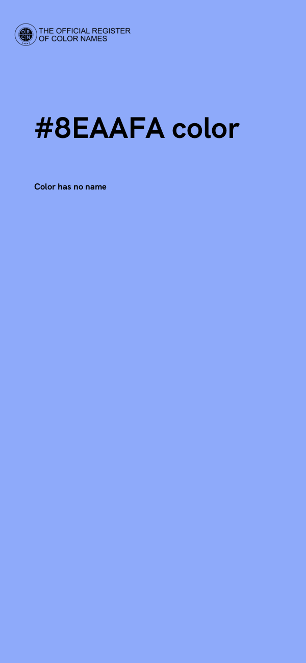#8EAAFA color image