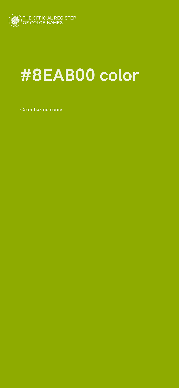 #8EAB00 color image