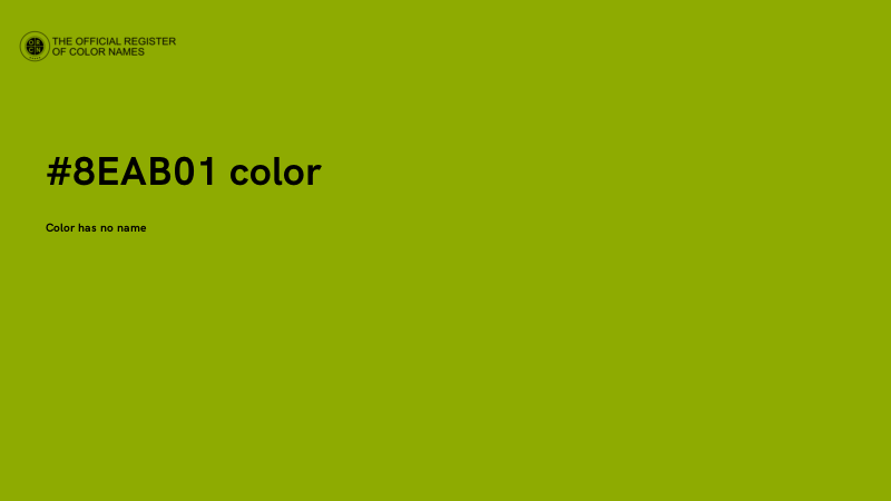 #8EAB01 color image
