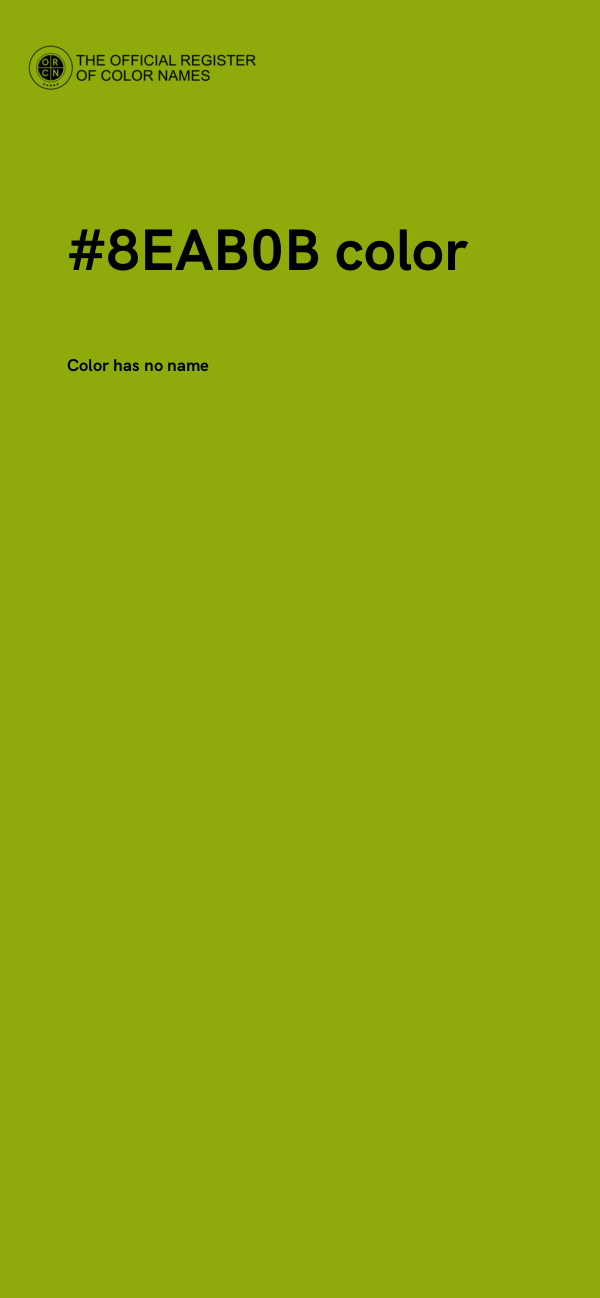 #8EAB0B color image