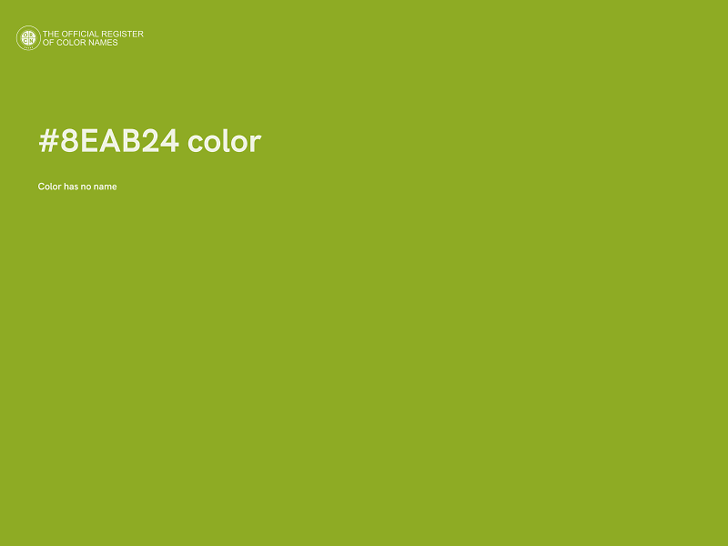 #8EAB24 color image